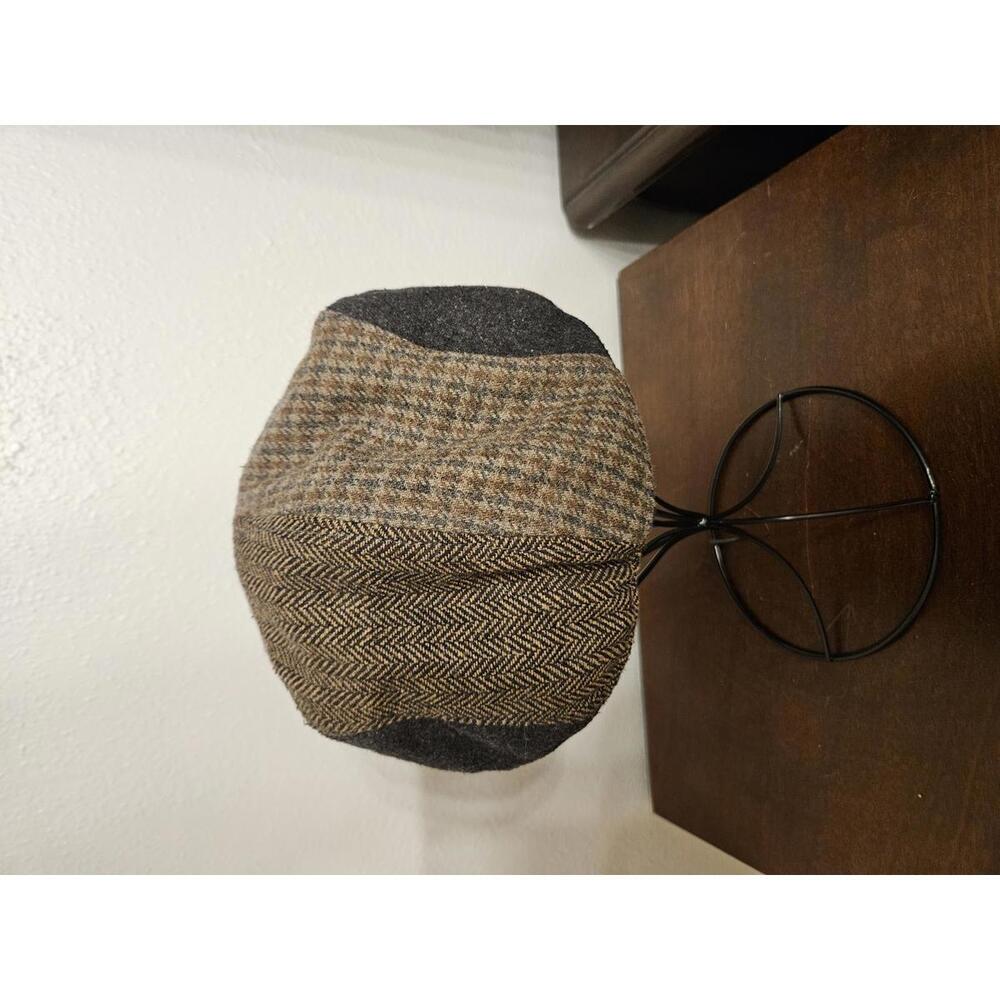 Multi Pattern Patchwork Flat Cap - Picture 5 of 6